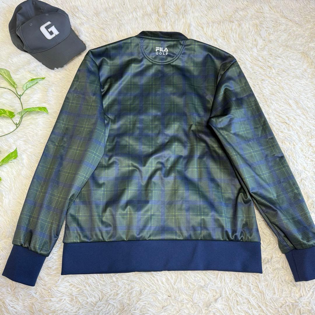 【フィラゴルフ】美品 セットアップ チェック XLサイズ メンズ