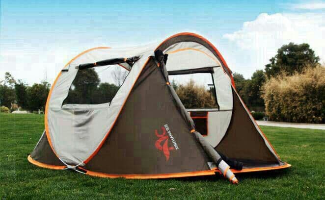 新品全自働テントは1秒で開き、野外キャンプは風や雨を\r\r 防ぐために5-8人