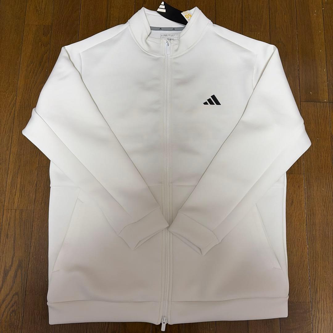 【未使用】adidas バックロゴ付フルジップジャケットJSR69/3XL