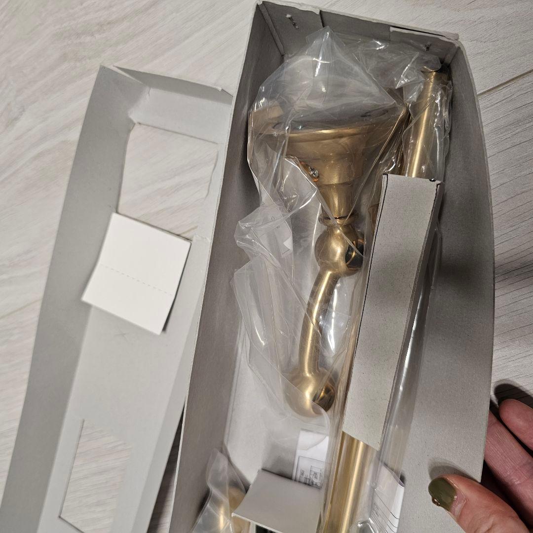 カワジュン KAWAJUN 2段タオルレール SC782 ゴールド