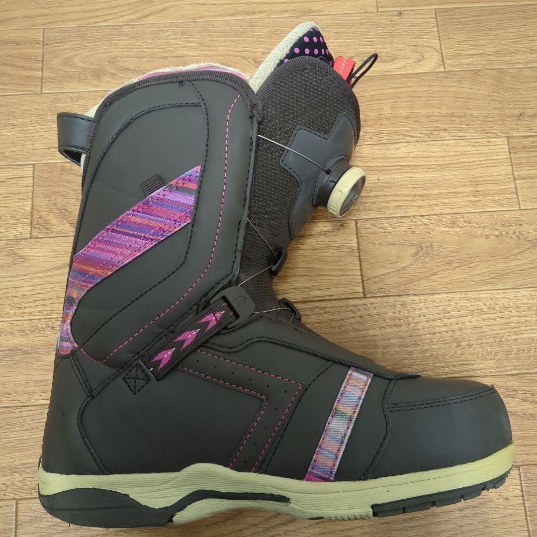 【美品】HEAD ZORA BOA ブーツ ブラウンピンク　24cm