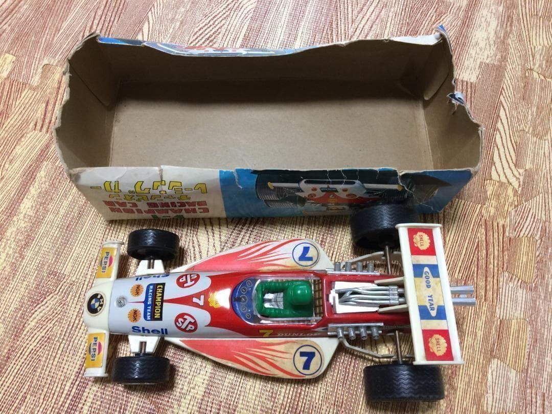 ヴィンテージ レトロ 日本製 ブリキ玩具 レーシングカー車 コレクター 匿名配送