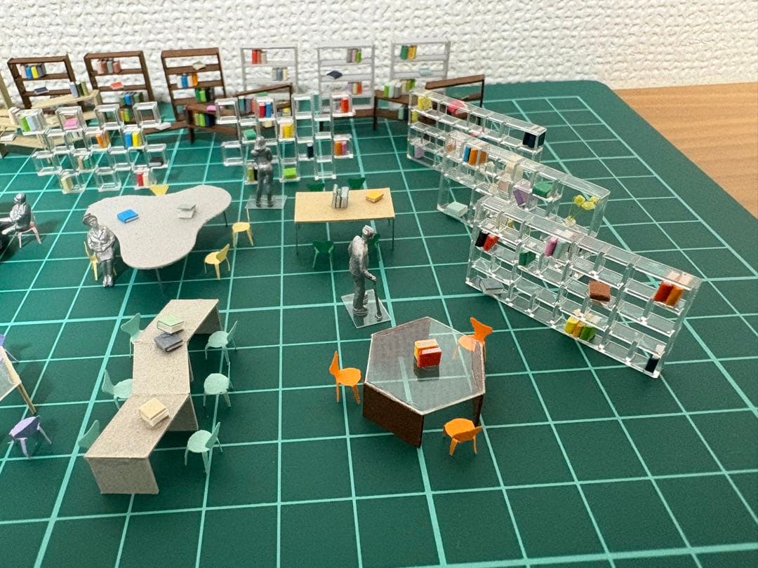 建築模型添景 1/100スタディスペースセット