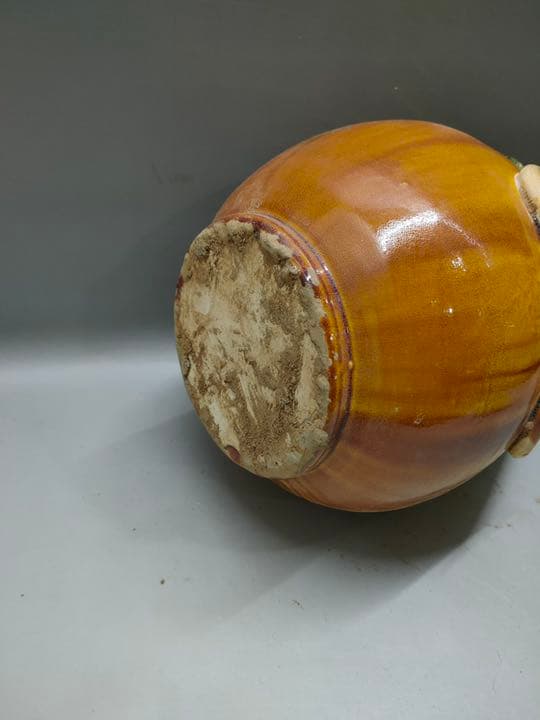 唐三彩　特大皮囊壺　　骨董品　陶芸　壺　アンティーク　陶器