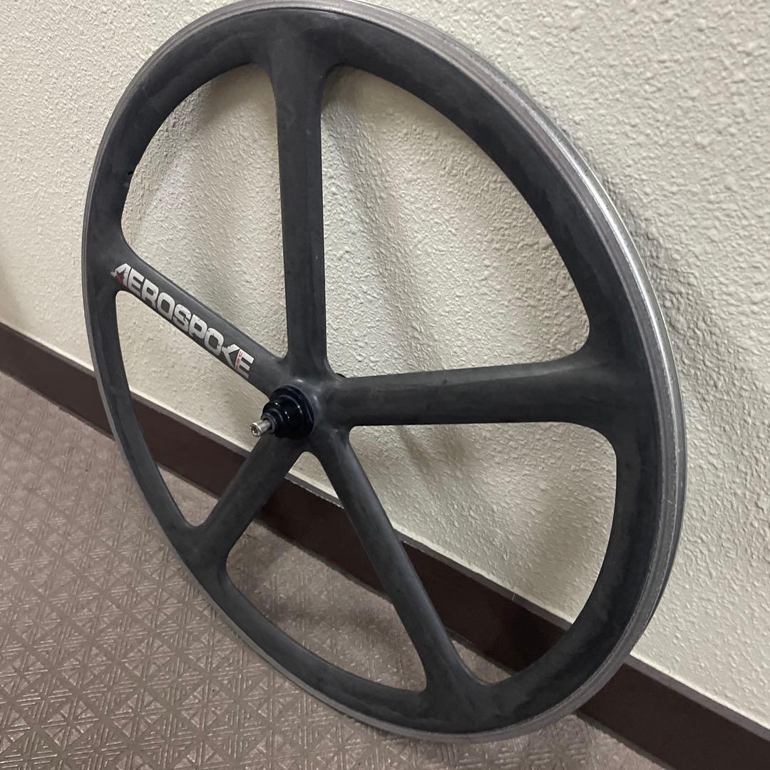 AEROSPOKE USA カーボンフロントホイール ピスト ロード 700c