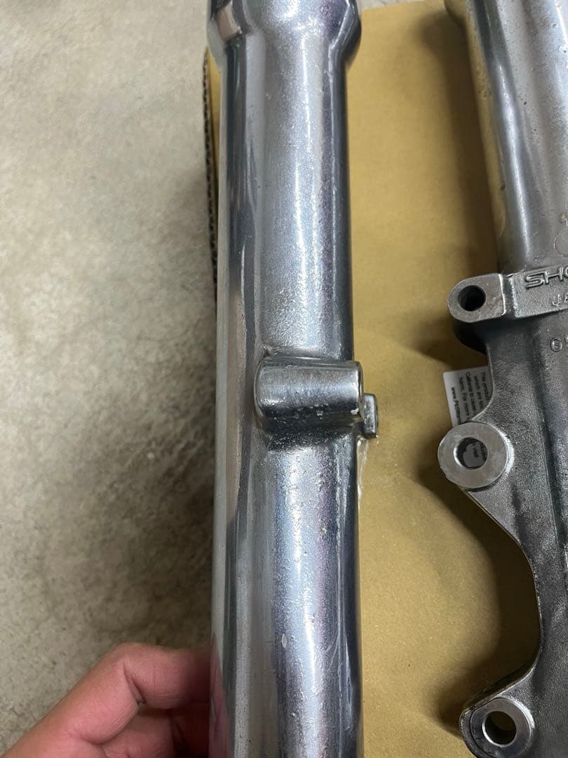 ハーレー　39mmアウターチューブ　クローム