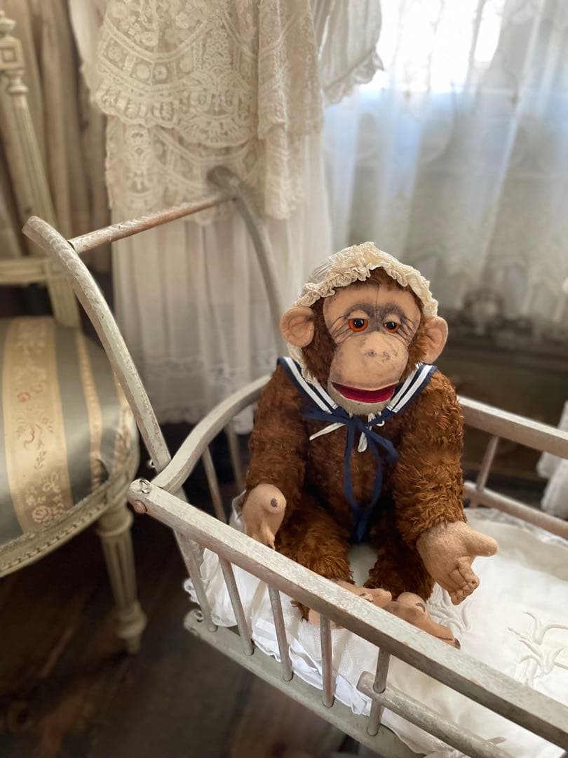 フランスアンティーク♡クッション付きカート♡フランスアンティークレース