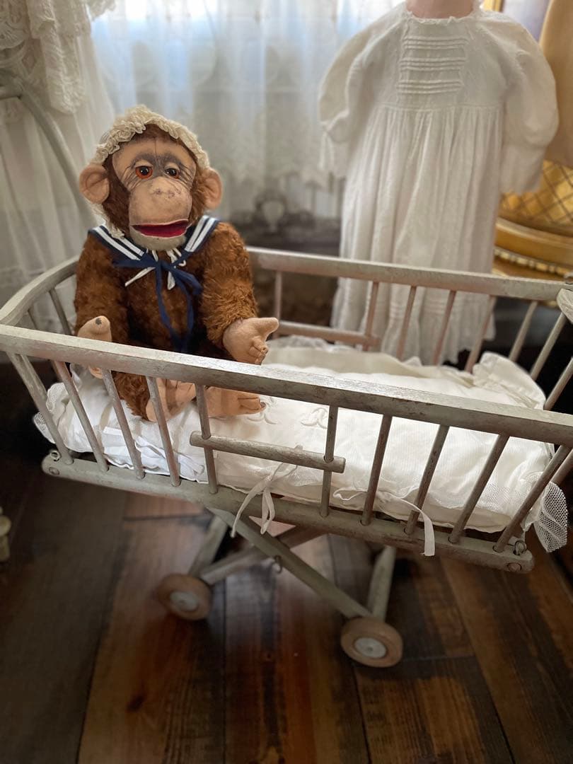 フランスアンティーク♡クッション付きカート♡フランスアンティークレース