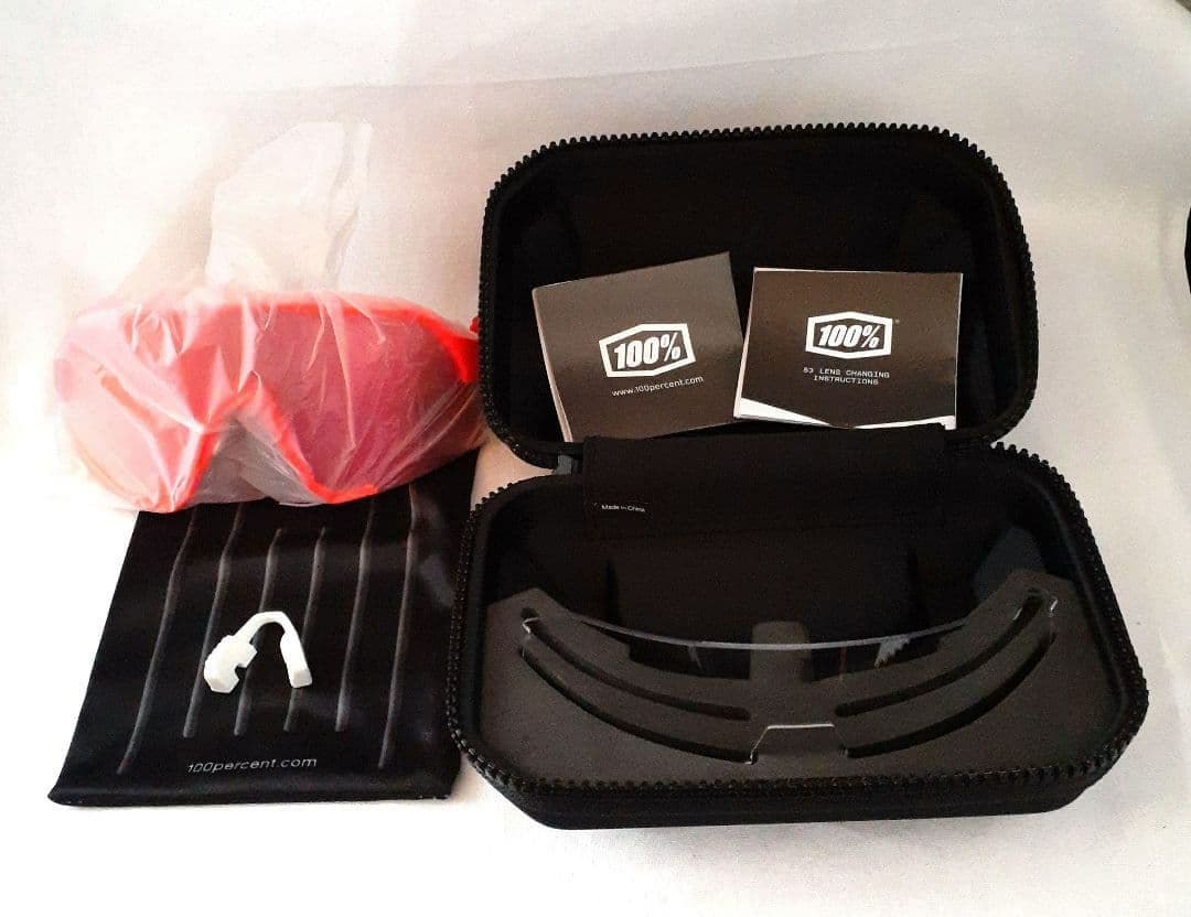 100% S3 ネオンオレンジ ワンハンドレッド サングラス