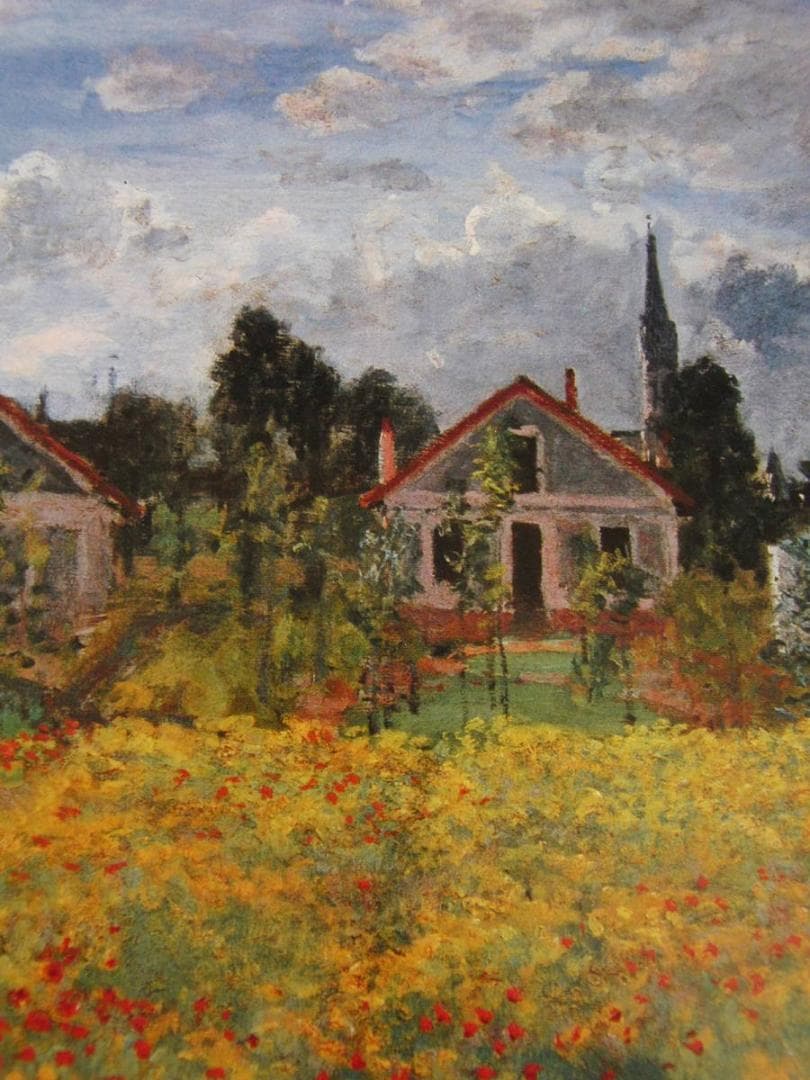 クロード・モネ、「Houses at Argenteuil」、厳選、希少大判画集