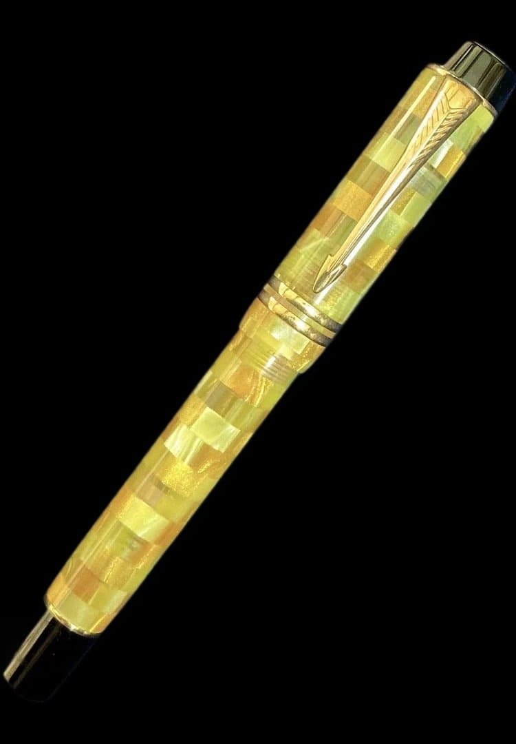 PARKER パーカー万年筆デュオフォールドチェック Citrine イエロー