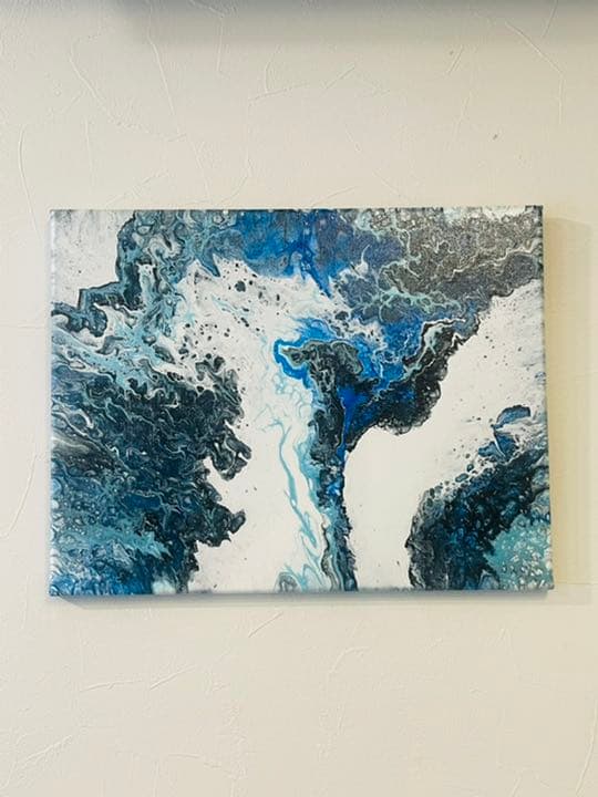 フルイドアート　ポーリングアート　抽象画　アートパネル