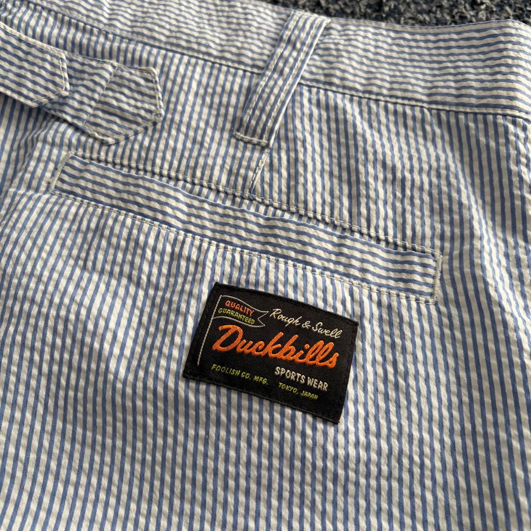 ラフアンドスウェル　シアサッカー　ストレッチ　ハーフパンツ　裏地メッシュ　L