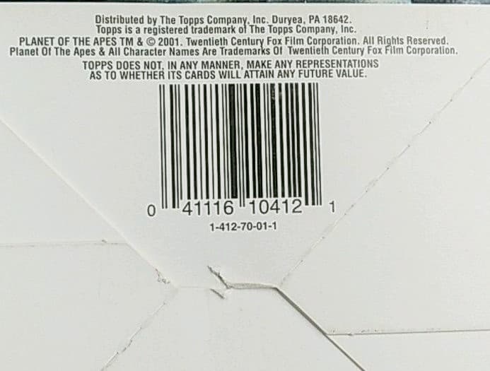 2001年猿の惑星 262枚セット カード