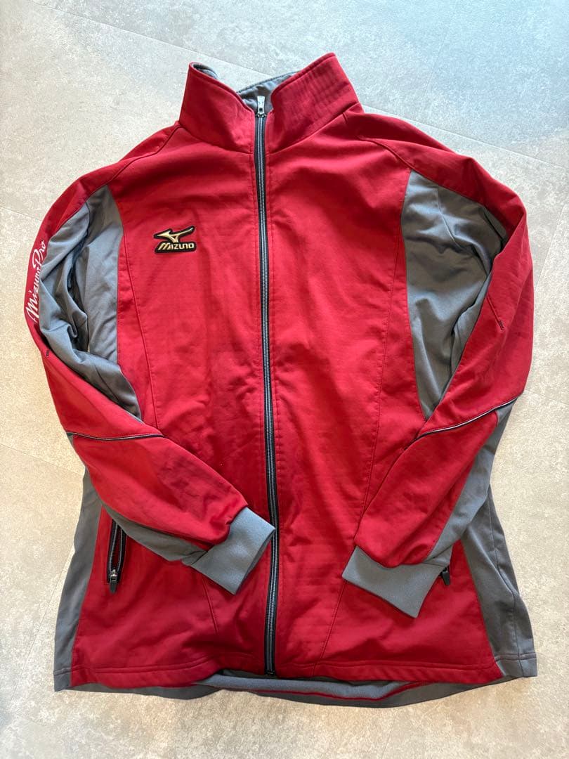 Mizuno Pro ジャケット 2XO 赤/グレー