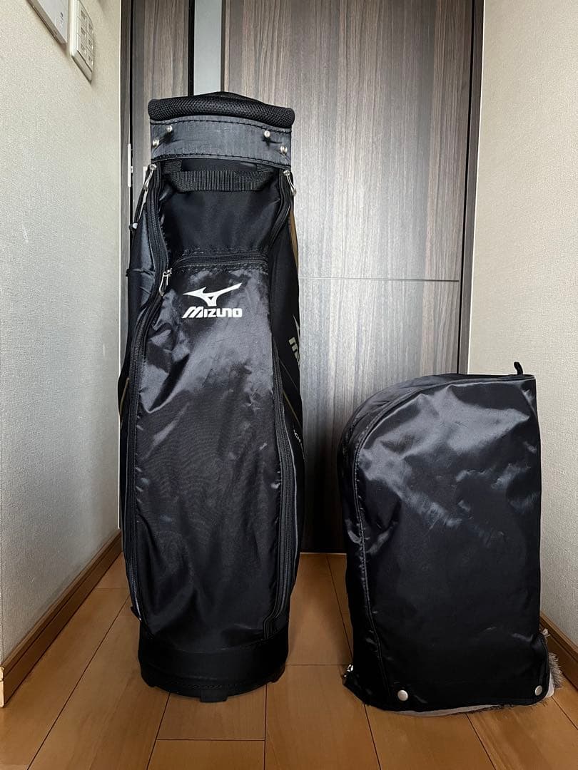 専用　ミズノ　MIZUNO RV03 キャディバッグ　軽量　メンズ 黒×ゴールド