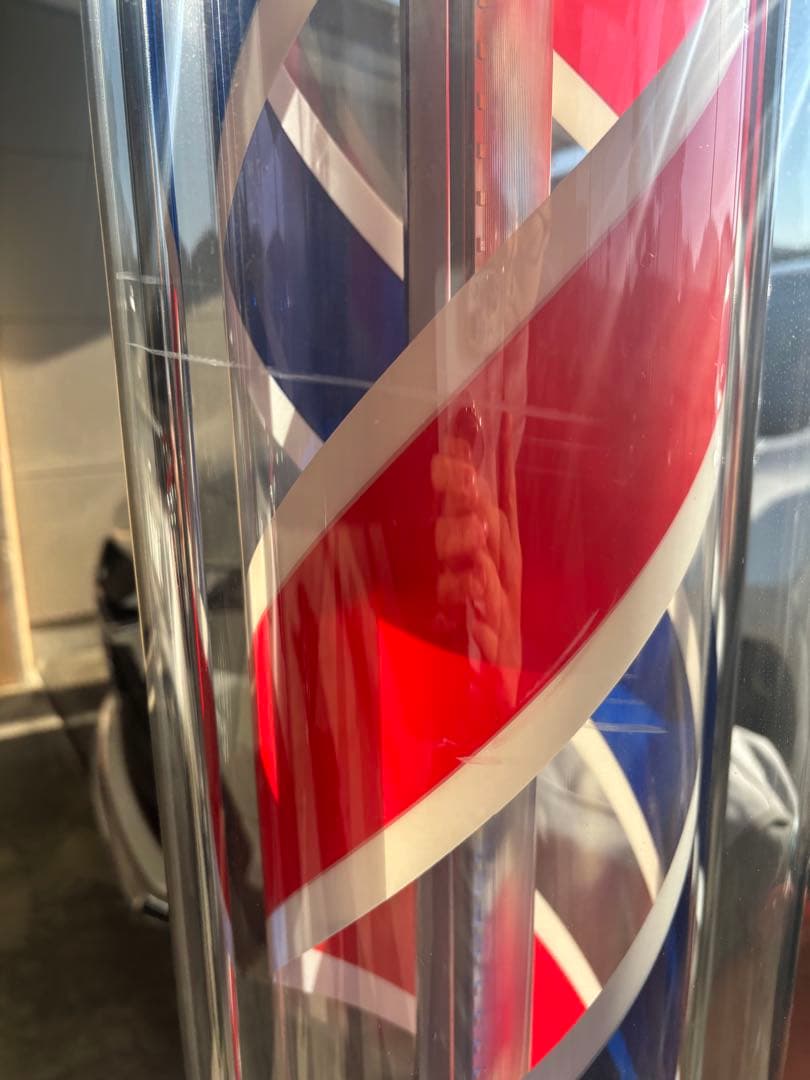 マネージャー 理容 LED搭載サインポール K-7881