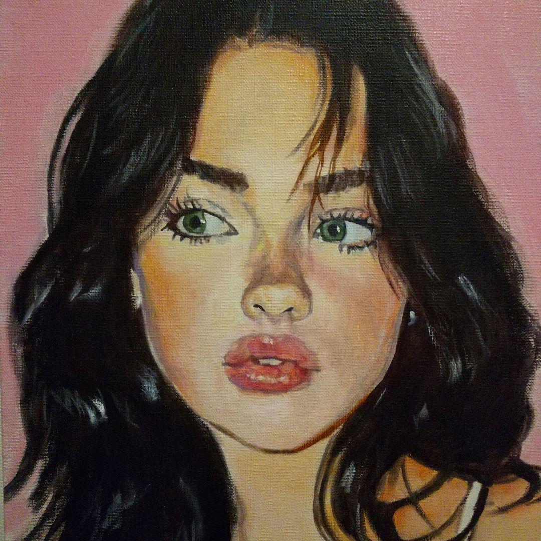 人物画#11 女性の肖像 油彩画 8号 F8 油絵