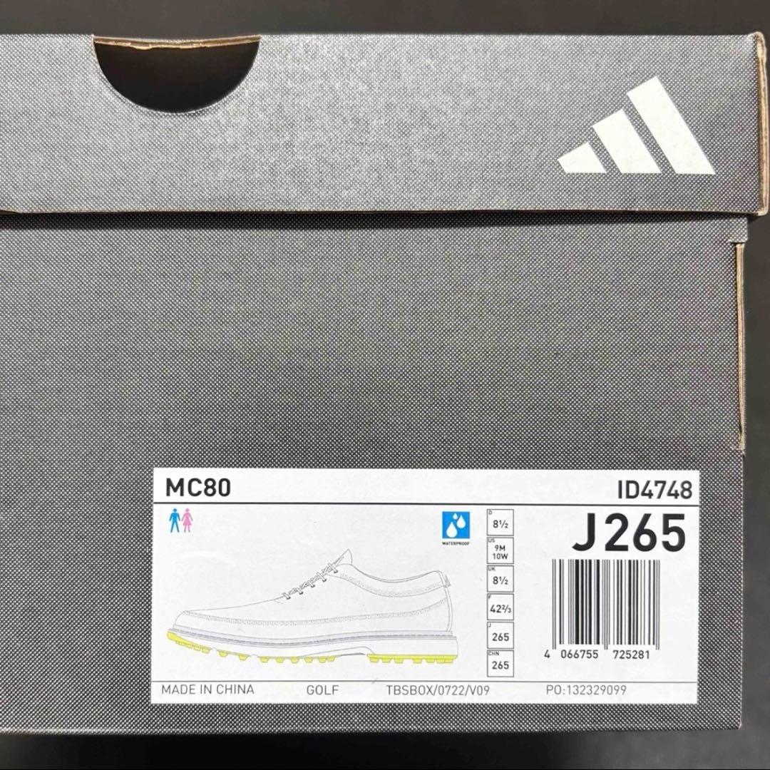 26.5cm adidas Golf MC80 ゴルフシューズ ID4748 白