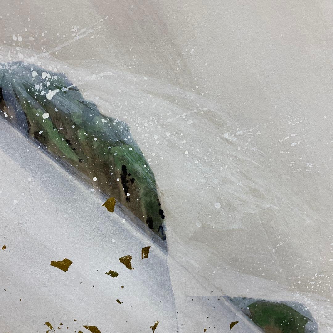 美品 掛け軸 前川聖牛作 大幅！昇鯉図 共箱 縁起物 真筆証明書