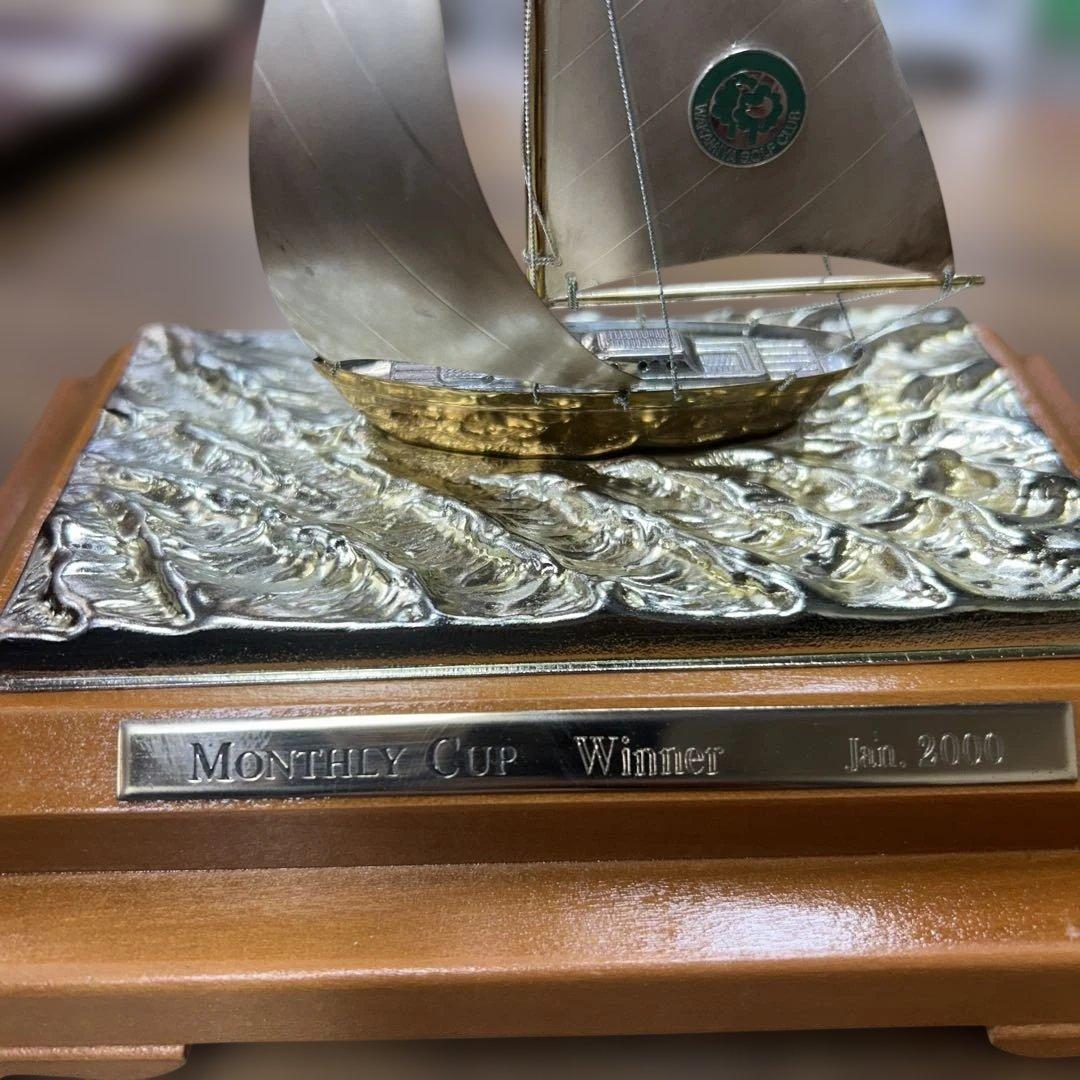 ヨット 置物 刻印 モンティホールカップ ヨット模型