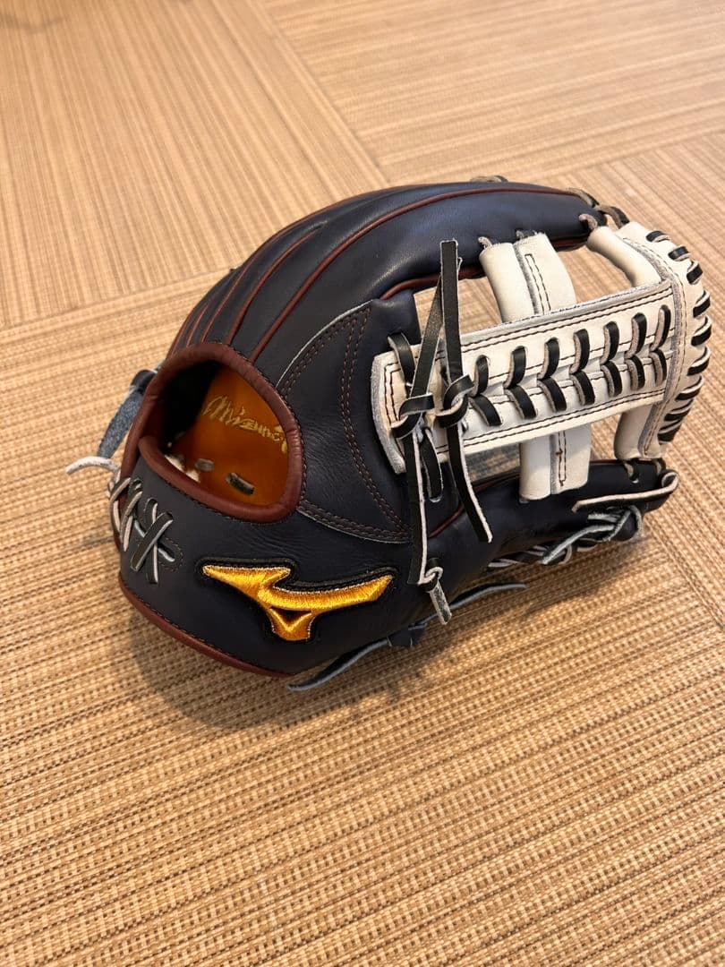 ミズノプロ　 軟式　内野手用グローブ 右投げ ネイビー