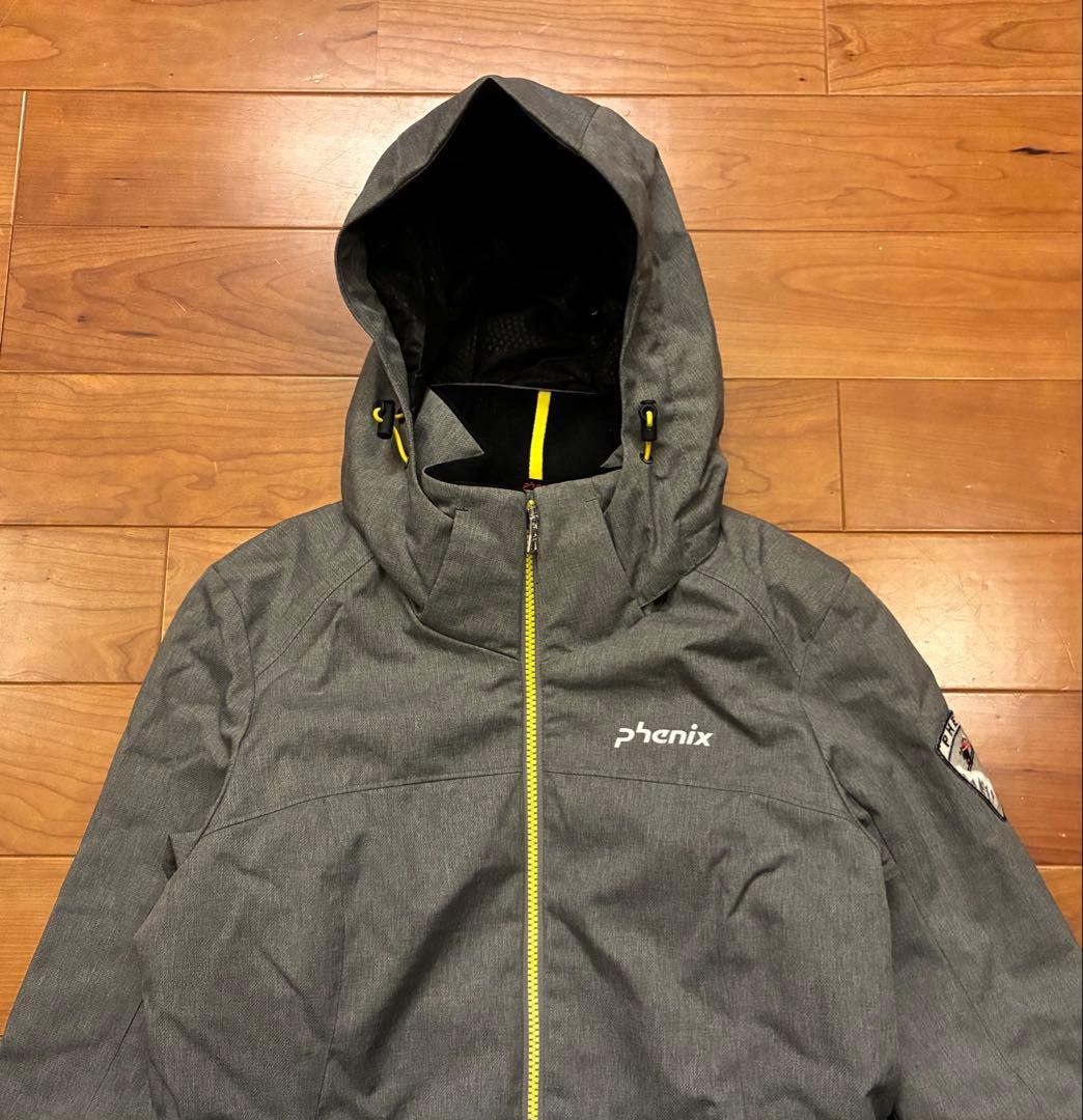 美品　phoenix　フェニックス　スキーウェア　スノボウェア　上下　グレー　M