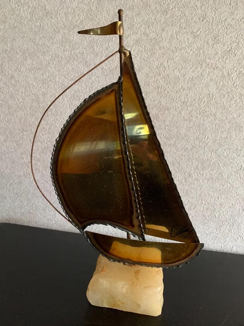 ヨット Jay 金属製 オブジェ 置物 飾り　sailing yacht Jay