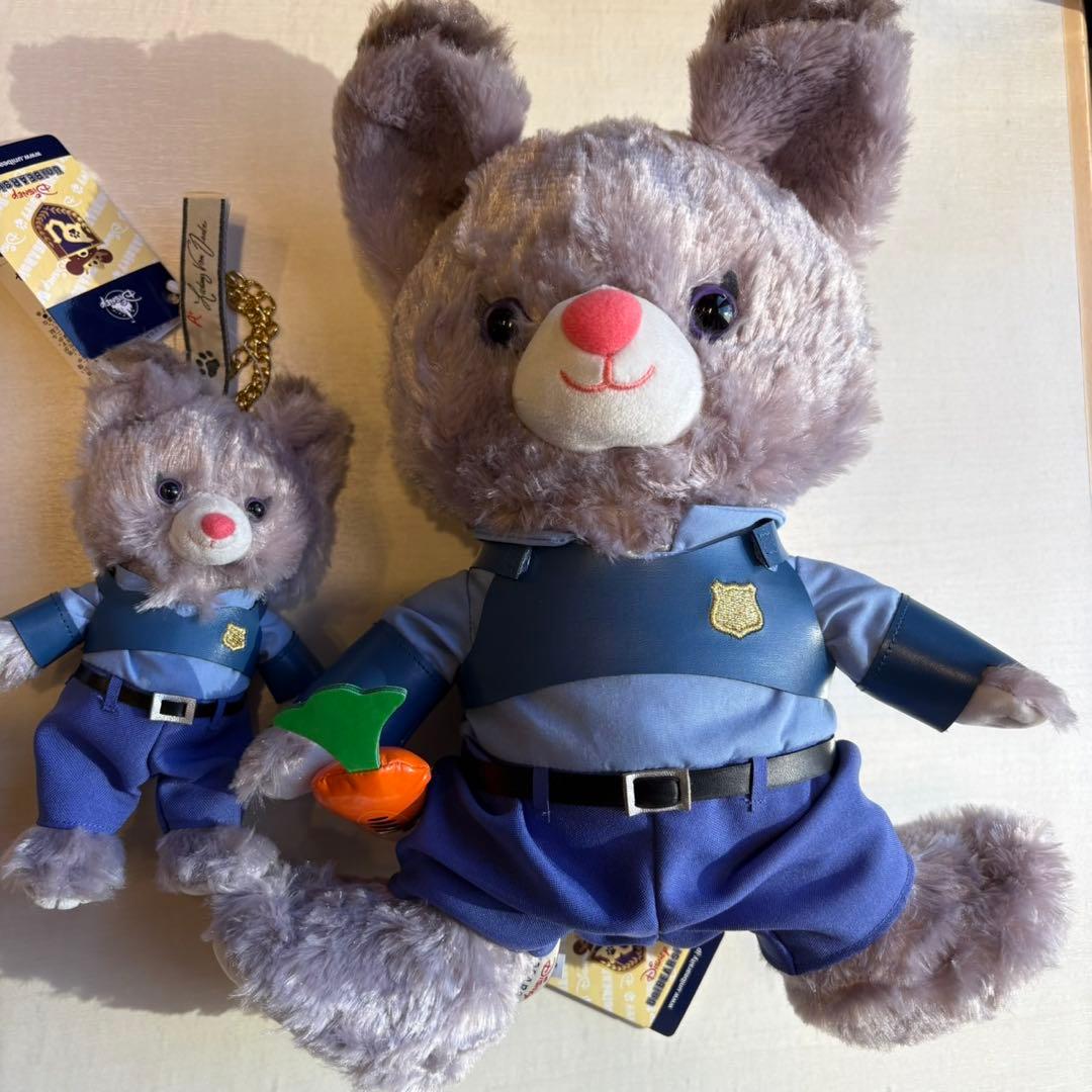 ユニベアシティ ぬいぐるみ M パウキャロット キーホルダー・キーチェーン　2点