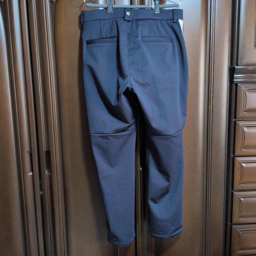 テーラーメイド:メンズ:胴囲88cm:ロゴライン 裏起毛ロングパンツ :ネイビー