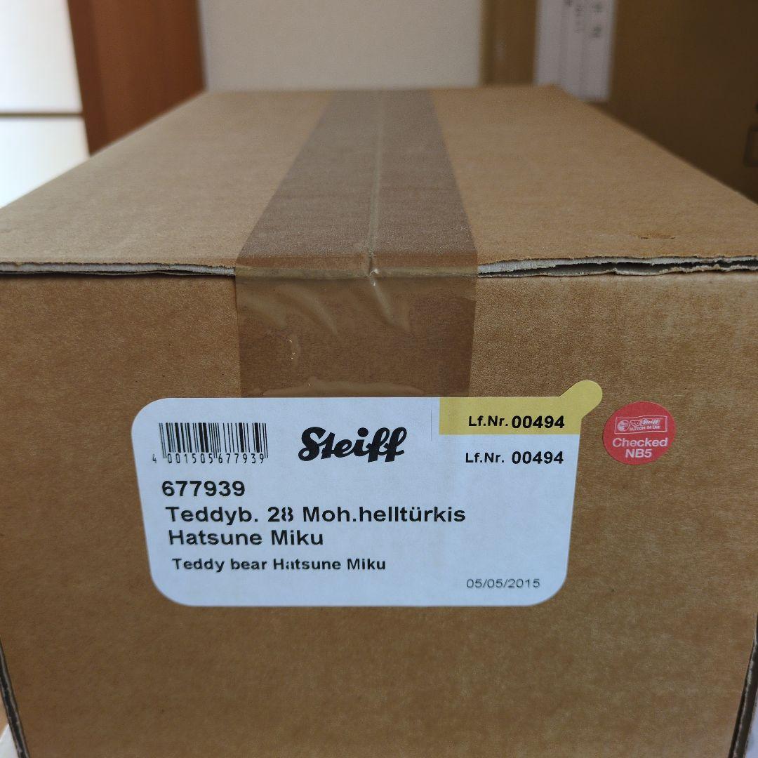 Steiff 初音ミク テディベア　未開封