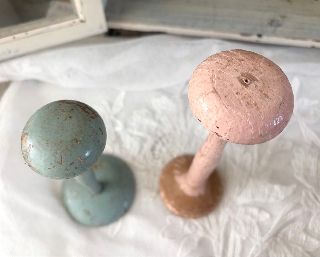 フランスアンティーク ハットスタンド 2本 蚤の市 フック 帽子立て ハンガー