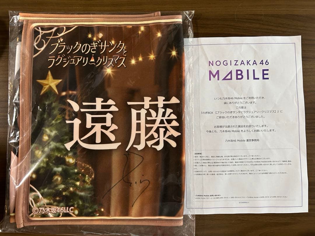 直筆サイン入り　乃木坂46 遠藤さくら　のぎBOX S賞レア