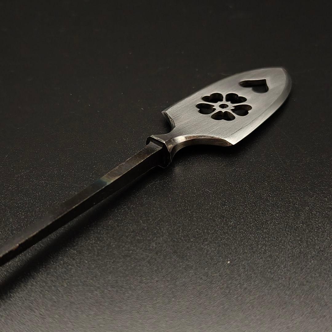 a*k様 年末セール武道具　矢じり　平根式　桜花猪目透　鏃　古式　弓道具　鉄製