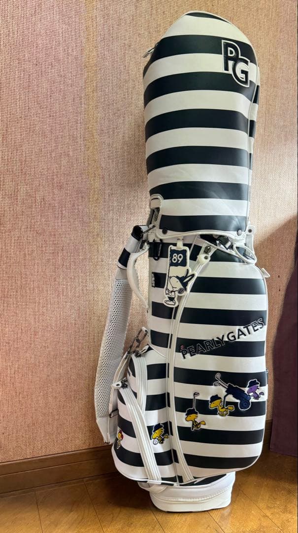パーリーストライプキャディバッグ 89&ヘッドカバー3点