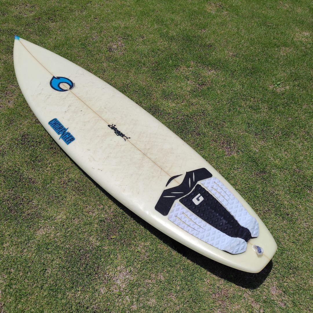 【たちつてと】ホワイト サーフボード デッキパッド付き　6.5