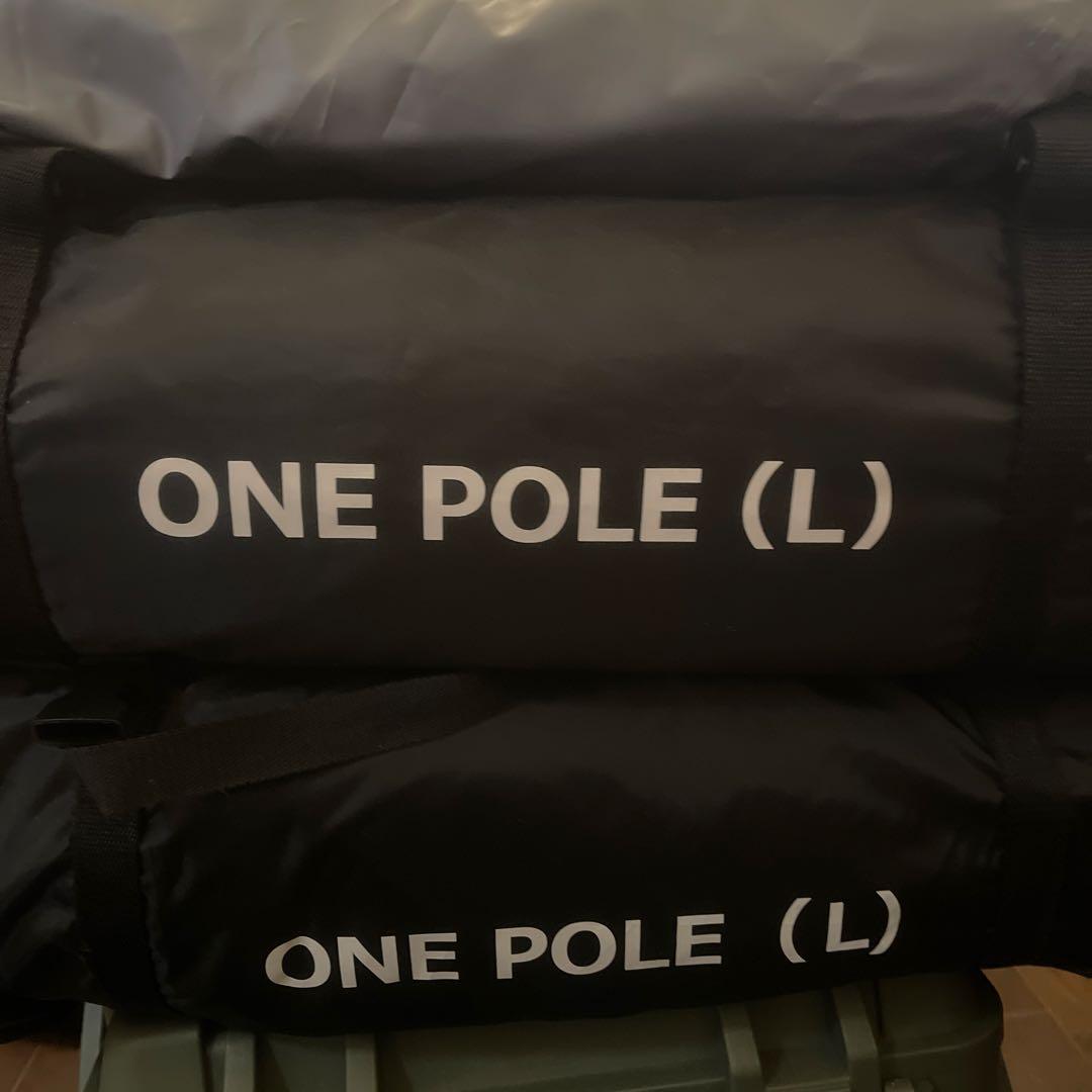 DOD ワンポールテント L ブラック DODグランドシート付き