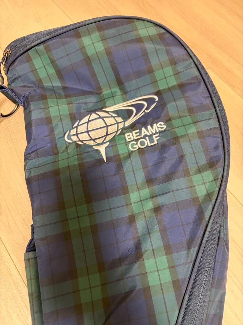 BEAMS GOLF チェック柄 ゴルフバッグ