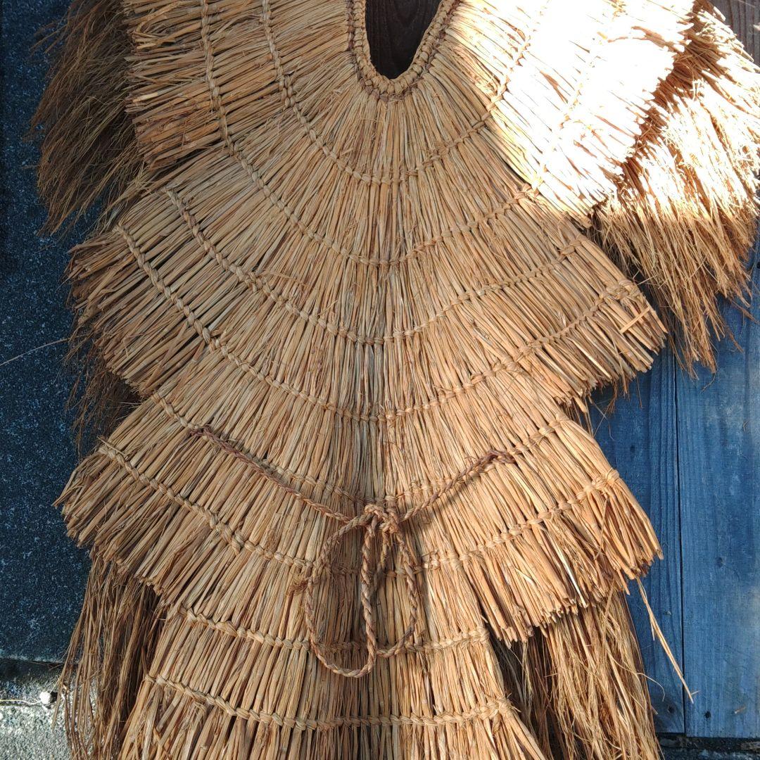 古民具　藁簑　雨具　伝統工芸品　荒物屋商品