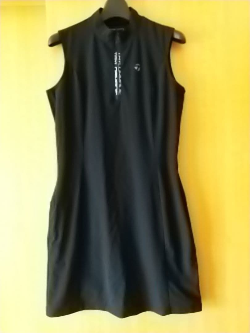 TaylorMade★バックロゴブラックワンピーステーラーメイドレディースゴルフ