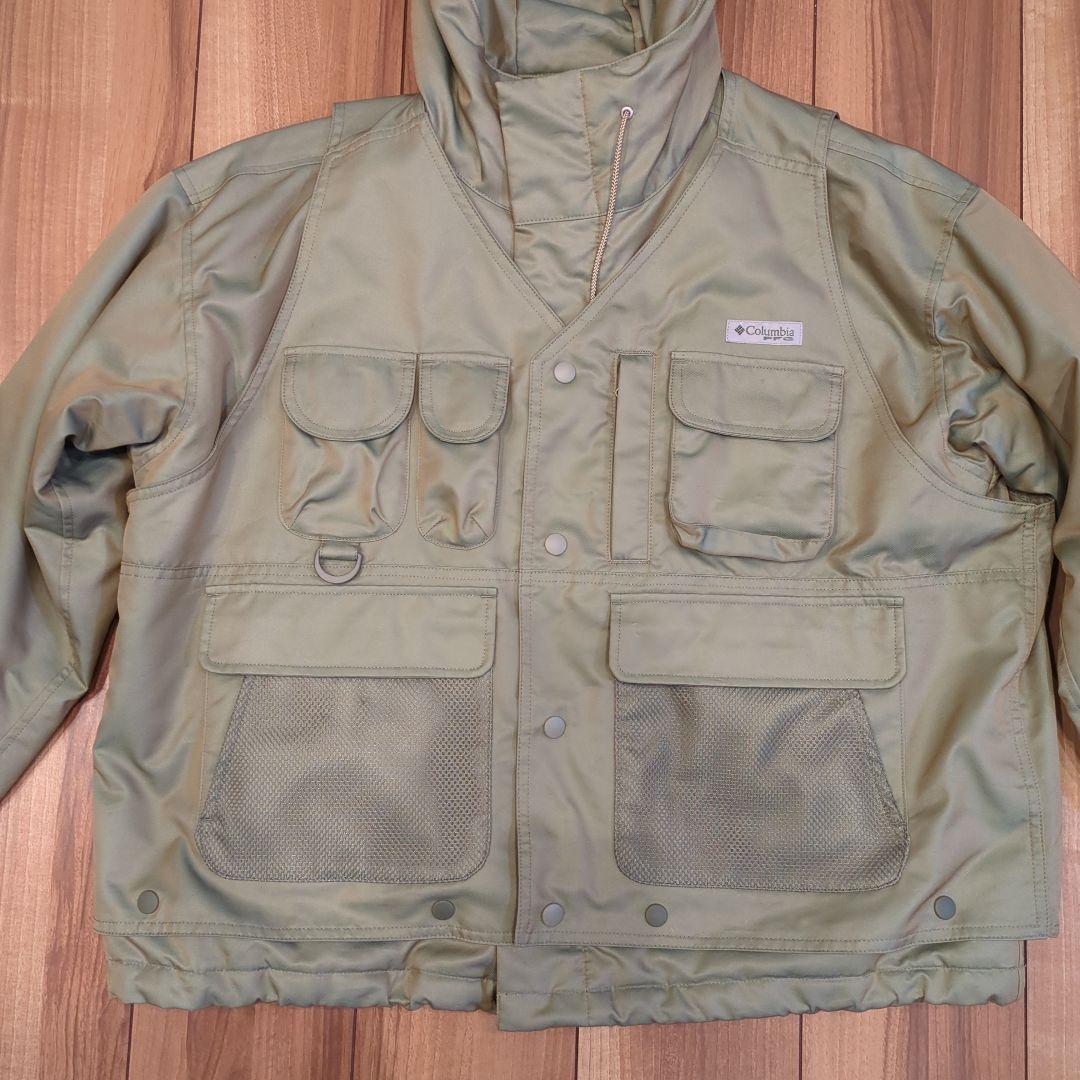 ビームス＋Columbia フィッシングジャケット 　XS カーキ