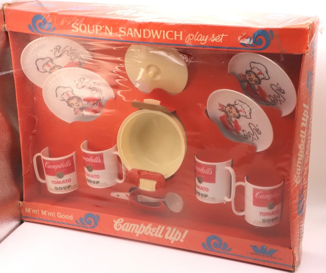 キャンベルスープ プレイセット、ビンテージ品（年代不詳）未開封
