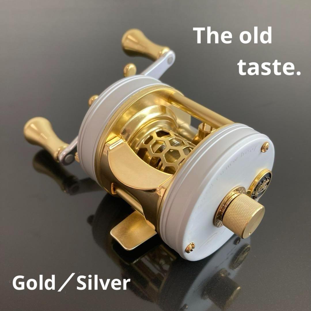 【新品】渓流ベイトリール 丸型リール トラウト用 ゴールド／シルバー