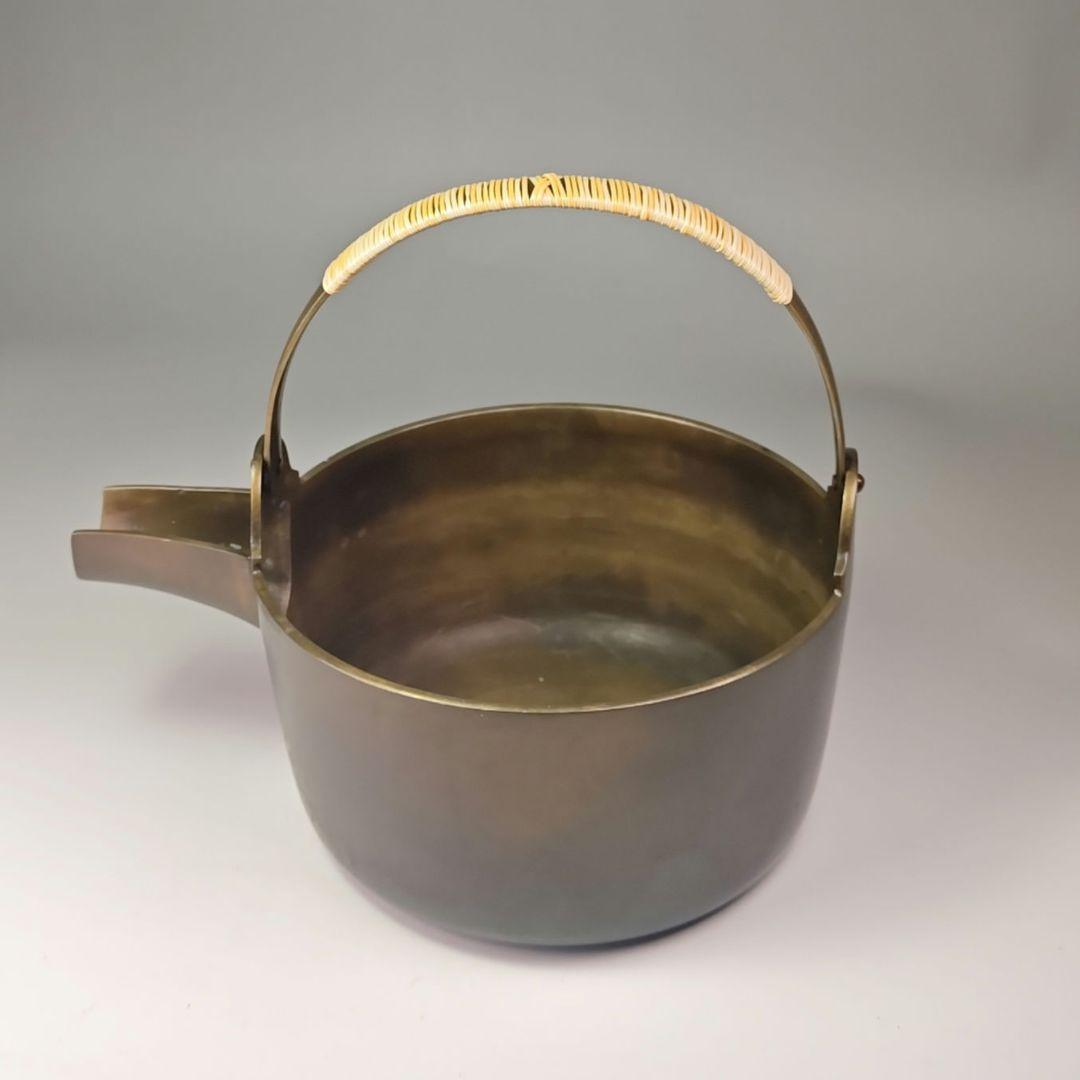 ウ314 汁器『中村秀峰作』『唐銅　汁器　共箱』茶道具