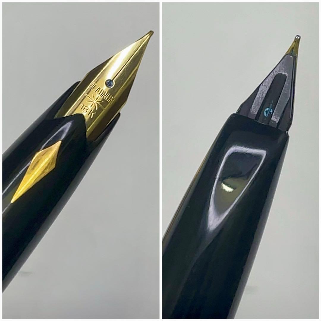 レア 希少 PLATINUM プラチナ 万年筆 14Kボディ 18Kペン先