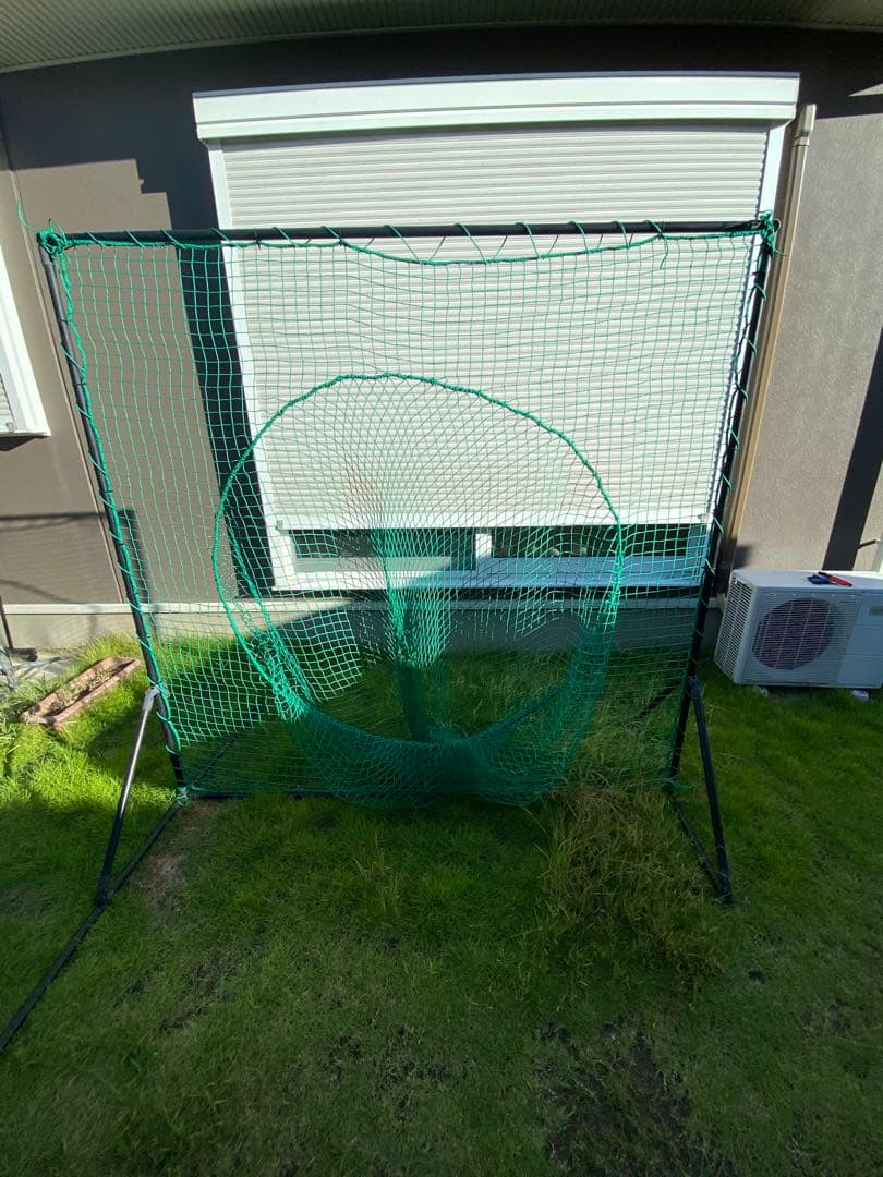 大型バッティングネット グリーン スタンド式