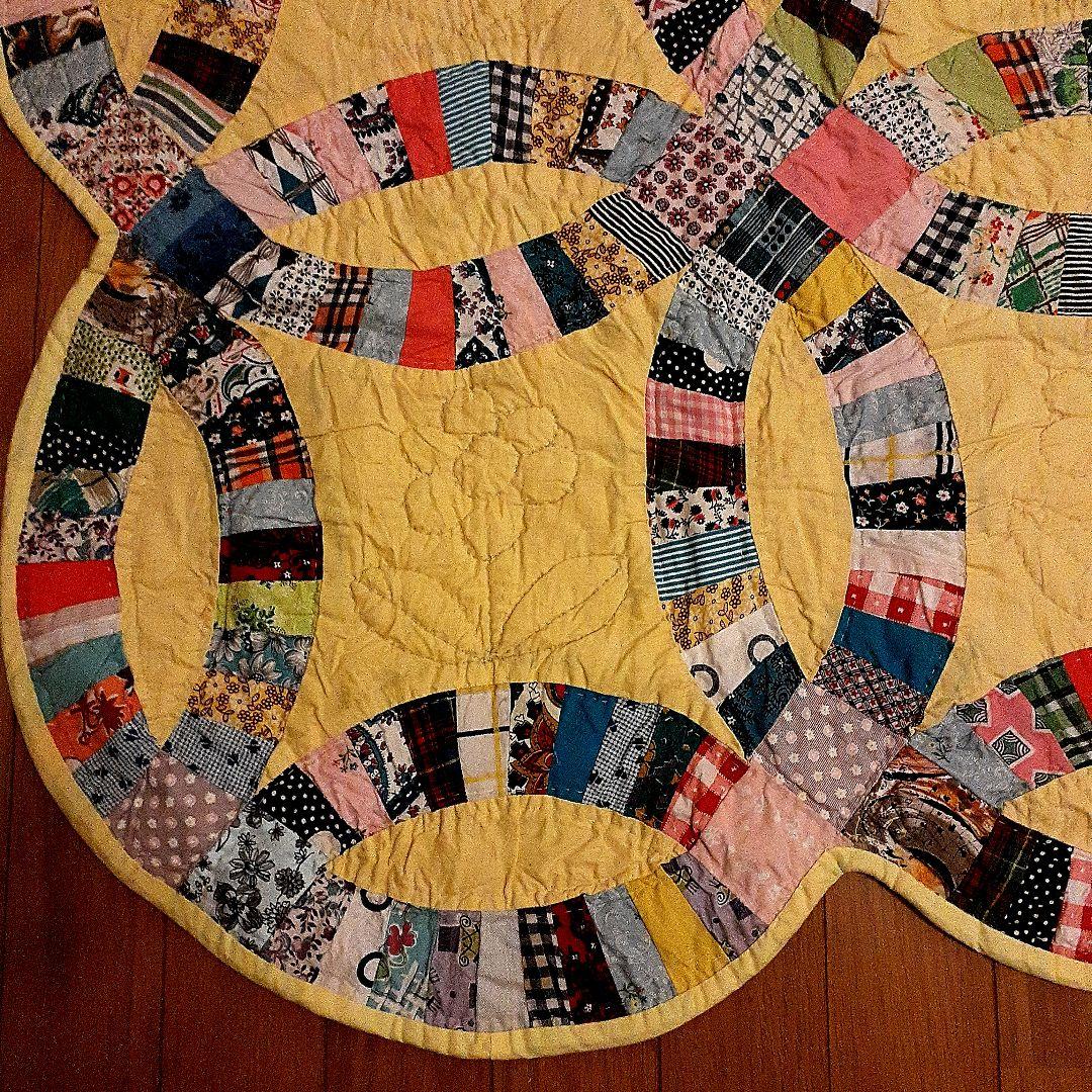 ⭐超美品！ダブルウェディング、アンティークキルト　69A-2