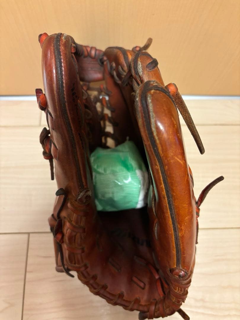 Mizuno Pro 硬式グローブ ブラウン 外野手用　レザーケアクリーム付き
