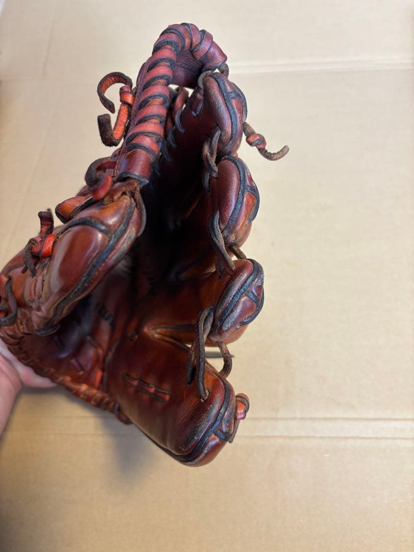 Mizuno Pro 硬式グローブ ブラウン 外野手用　レザーケアクリーム付き