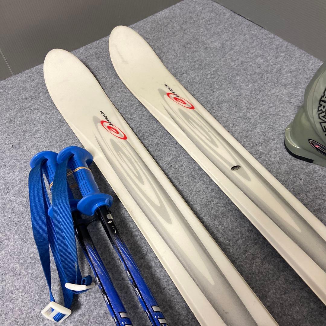★短めな板お探しの方 メンテ済スキーセット板163cmブーツ27~27.5cm
